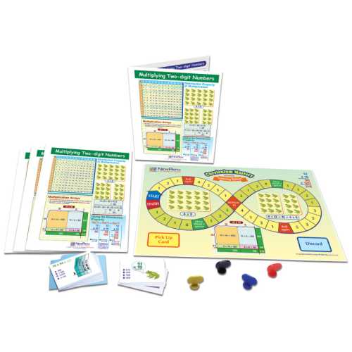 Multiplying Two-Digit Numbers Learning Center, Grade 3-5