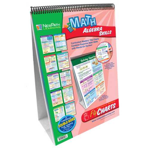 Algebra Skills Flip Chart Set, Grades 6-10