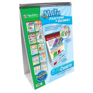Fractions & Decimals Flip Chart Set, Grades 3-6