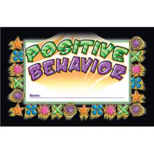 Positive Behavior Punch Cards, Pack of 36