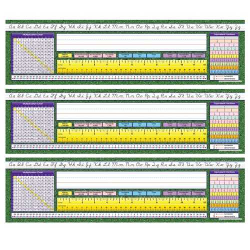Modern Cursive Intermediate Desk Plates, 19