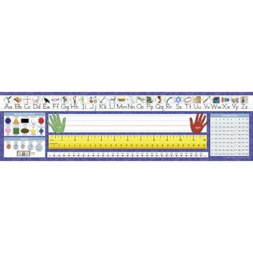 Christian Primary Traditional Manuscript Desk Plates, Pack of 36