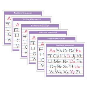 Adhesive Traditional Manuscript Desk Prompt, 36 Per Pack, 6 Packs