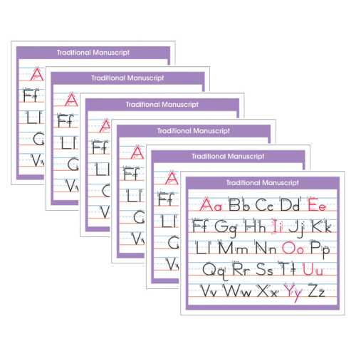 Adhesive Traditional Manuscript Desk Prompt, 36 Per Pack, 6 Packs