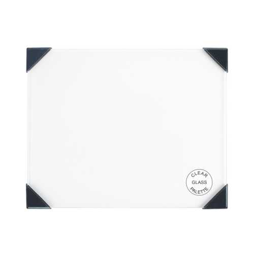 Posh Table Top Palette, Glass, Clear, 6.75x8.4 in