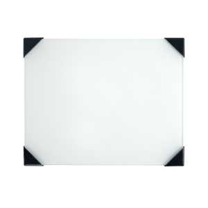 Posh Table Top Palette, Glass, White, 6.75x8.4 in