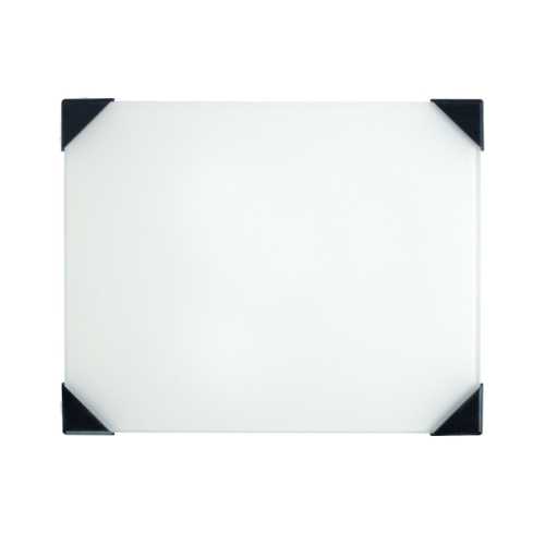 Posh Table Top Palette, Glass, White, 6.75x8.4 in