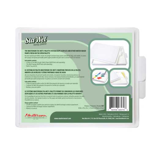 Sta-Wet&reg; Handy Palette, 8.5x7 in