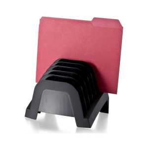 Achieva&reg; Recycled Incline File Sorter, Black