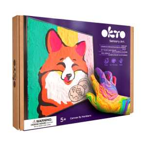 Clay-by-Number Fox Air-Dry Clay Art Kit