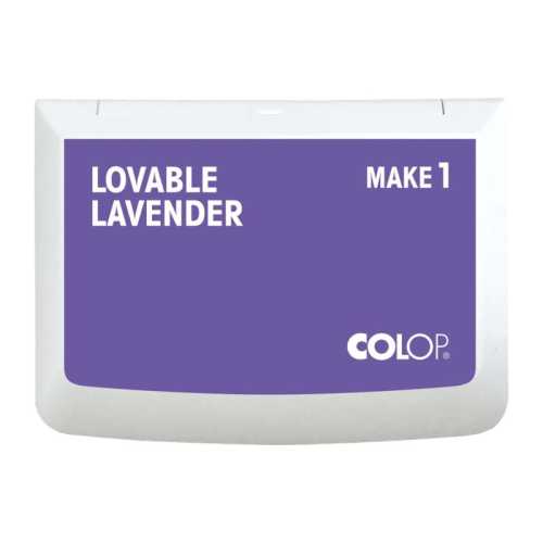 Make 1 Water-Based Acid-Free Craft Ink Stamp Pad, 3.5 x 2 Inches, Lovable Lavender