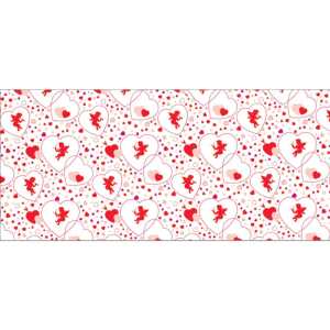 Cupid's Hearts Corrugated Paper Roll, 48" x 25'