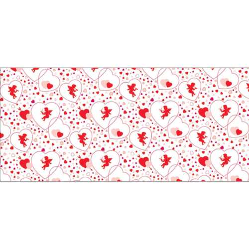 Cupid's Hearts Corrugated Paper Roll, 48