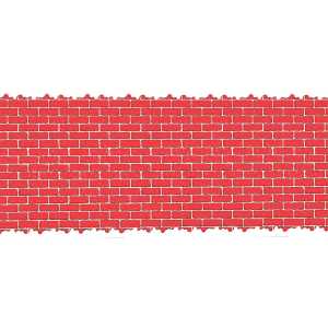 Holiday Brick Corrugated Paper Roll, 48" x 25'