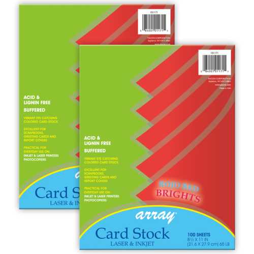 Card Stock, Rojo Red, 8-1/2