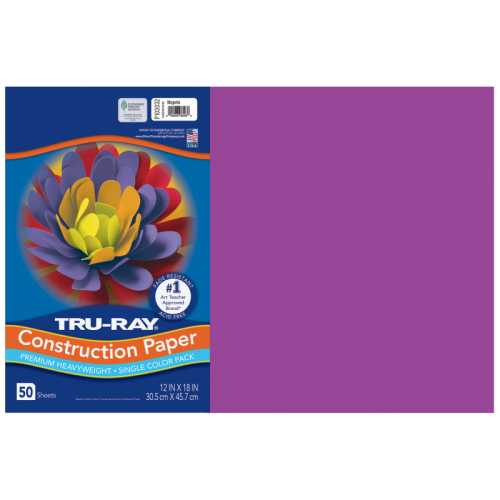 Construction Paper, Heavyweight, Magenta, 12