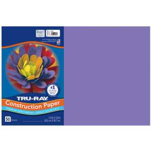 Construction Paper, Heavyweight, Violet, 12" x 18", 50 Sheets