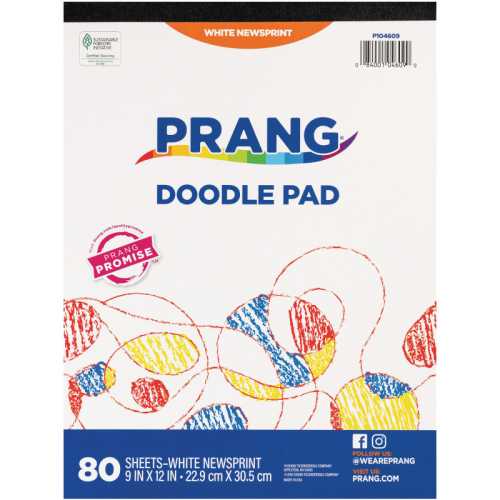 Doodle Pad, White, 9