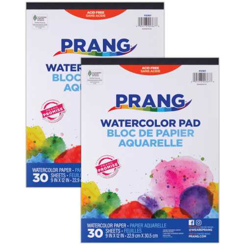 Watercolor Paper Pad, White, 9