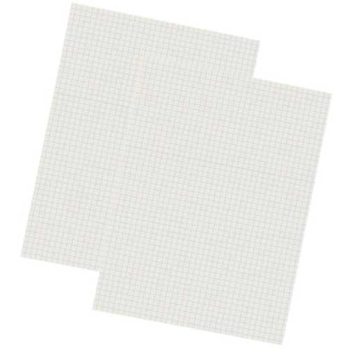 Grid Ruled Drawing Paper, White, 1/4