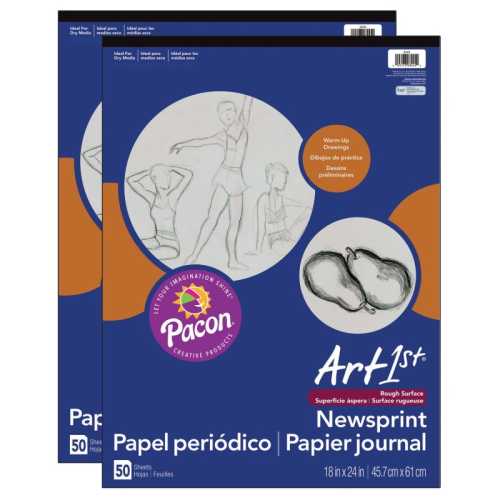 Newsprint Pad, White, 18