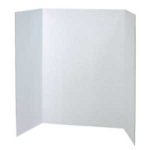 Presentation Board, White, Single Wall, 48" x 36", 1 Board