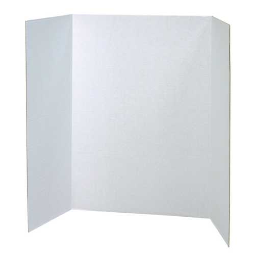 Presentation Board, White, Single Wall, 48