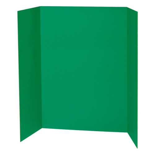 Presentation Board, Green, Single Wall, 48