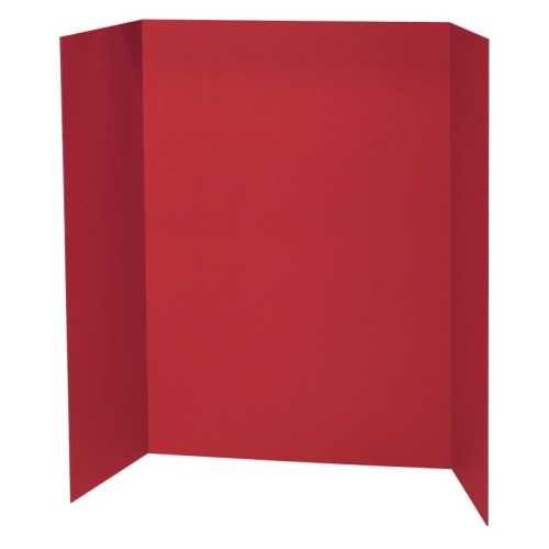 Presentation Board, Red, Single Wall, 48