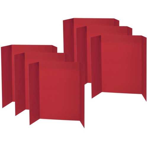 Presentation Board, Red, Single Wall, 48