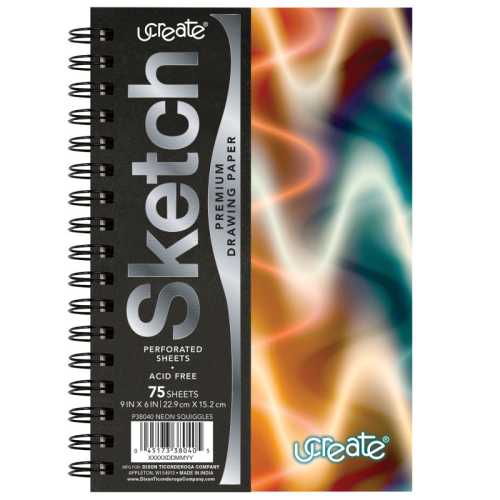 Poly Sketch Book, Neon Squiggles, 9