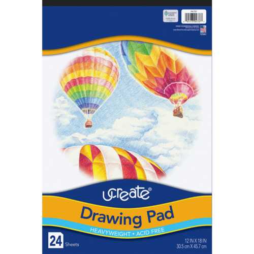 Drawing Paper Pad, Heavyweight, 12