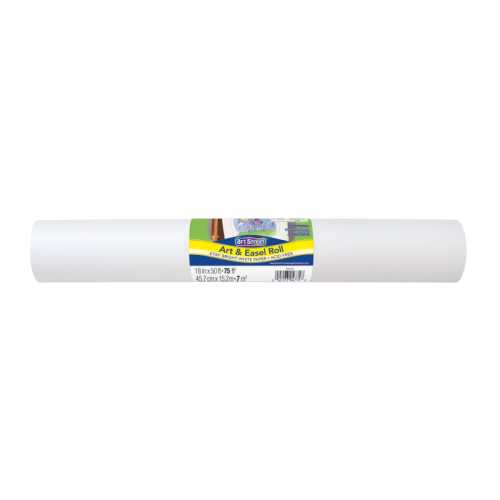 Art & Easel Roll, White, 18