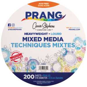 Heavyweight Mixed Media Paper Circles, 9", 200 Sheets