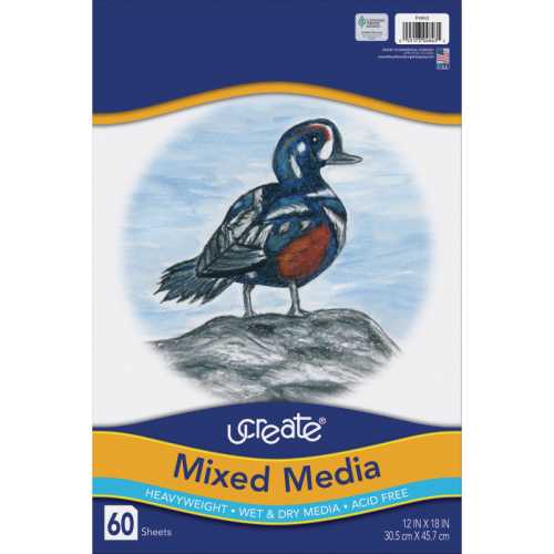 Mixed Media Art Paper, Heavyweight, 12