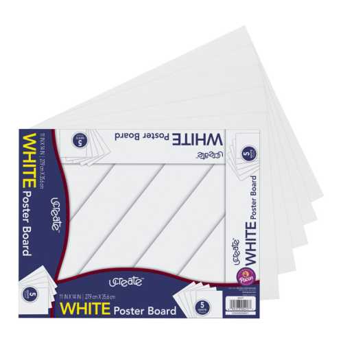 Poster Board, White, 11