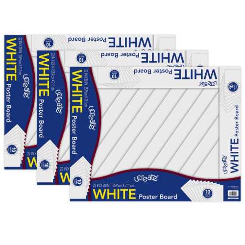 Poster Board, White, 22