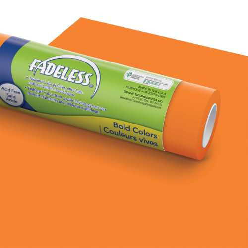 Bulletin Board Art Paper, Orange, 48