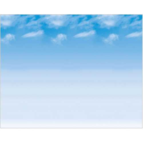 Bulletin Board Art Paper, Wispy Clouds, 48
