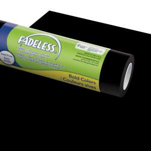 Bulletin Board Art Paper, Black, 48" x 12', 4 Rolls
