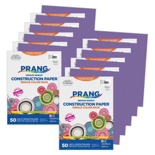 Construction Paper, Medium Weight, Violet, 9