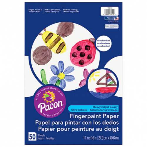 Fingerpaint Paper, White, 11