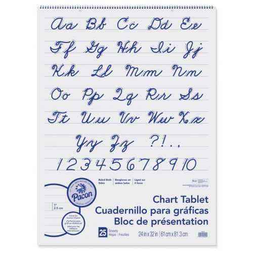 Chart Tablet, Cursive Cover, 1