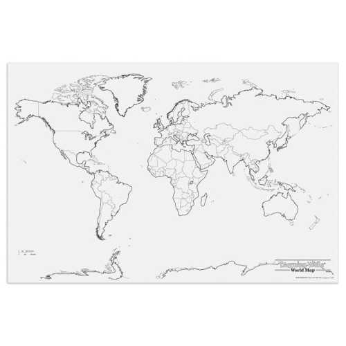 Learning Walls, World Map, 48