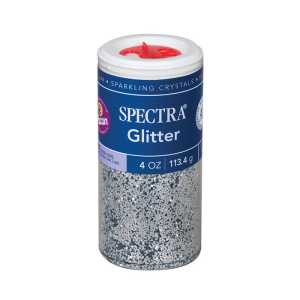 Glitter, Silver, 4 oz., 1 Jar