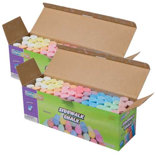 Sidewalk Chalk, Assorted Colors, 4
