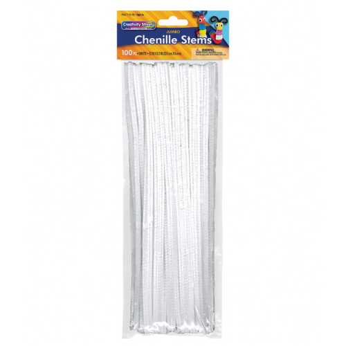 Jumbo Stems, White, 12