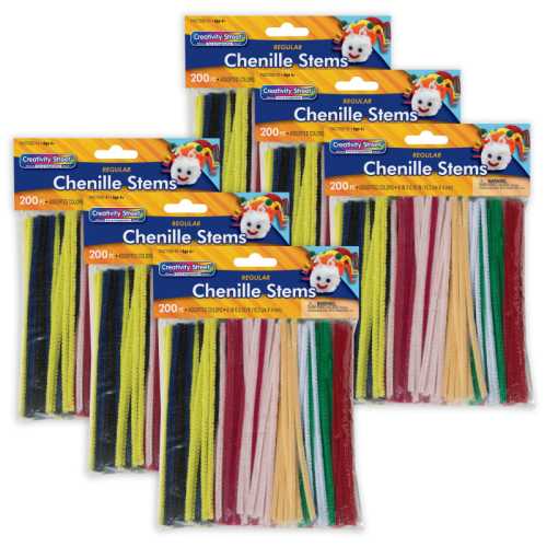 Regular Stems, Assorted Colors, 6