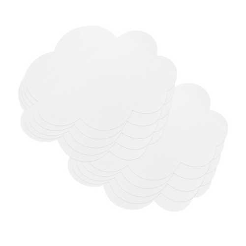Self-Stick Dry Erase Clouds, White, 7