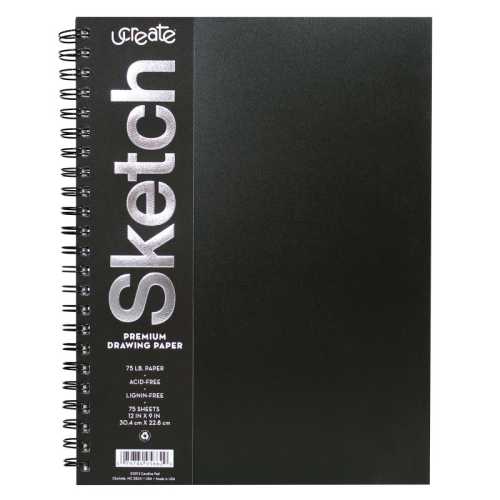 Poly Cover Sketch Book, Heavyweight, 12